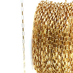 14KGF 3.55mm Flat Oval Rolo Hamilton Finish Chain, SKU#14SM1217