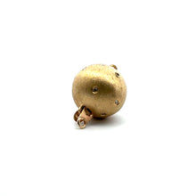 13mm Solid gold bead clasp with diamonds, SKU#A103M-L4