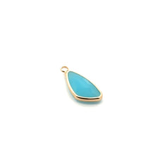Gold charm SKU#M3104blue