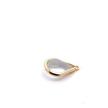 Clear round tear drop shape charm, SKU#M2164clear