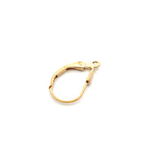 Tear drop lever back w/ ring, 14KGF, SKU#4007080