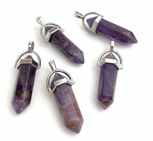 Amethyst Silver Plated Pendant Sku#M1436