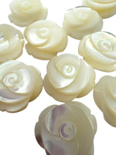 White Rose Mother of Pearl Flower, SKU#M4508