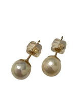 Japanese akoya pearl studs, 14KGF, SKU#Jakoya1