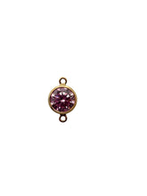 3mm, Gold filled , 3A, Cubic Zicronia Bezel Connector 
SKU#4030CM10
