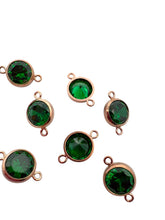 6mm, Rose Gold Filled, 3A, Cubic Zicronia Bezel Connector 
SKU#4805781M5