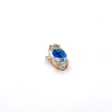 Blue eye shape crystal charm, SKU#M2138blue