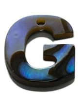 Abalone MOP letter pendant “G”