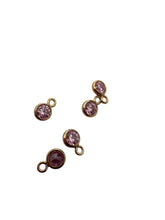 4mm, Gold filled , 3A, Cubic Zicronia Bezel 
SKU#403DMI0