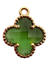 Green four leaf clover charm, SKU#M2158-21