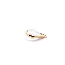 Clear round tear drop shape charm, SKU#M2164clear