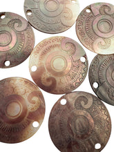 Round Mother of Pearl, Carved, SKU#M2636