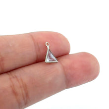 Silver Plated Triangle Charm, Sku#M3220