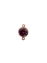 6mm, Rose Gold Filled, 3A, Cubic Zicronia Bezel Connector 
SKU#4805781M6
