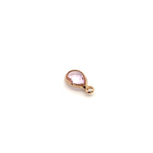 Clear tear drop shape crystal charm, SKU#M2140clear
