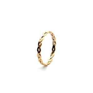 14KGF (Size5) Woven ring, SKU#405R5LR