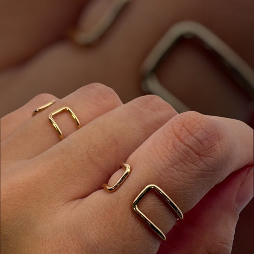 14KGF (Size8)Double Ring, SKU#405162R8