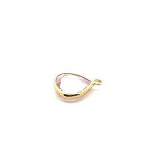 Clear triangle shape crystal charm, SKU#M2168clear
