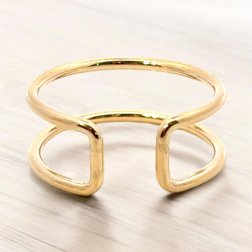 14KGF (Size6) Double ring, SKU#405162R6