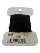Nylon Bead Cord Brown Card