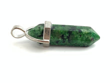 Silver Plated Ruby Fuchsite Pendant Sku#M1420