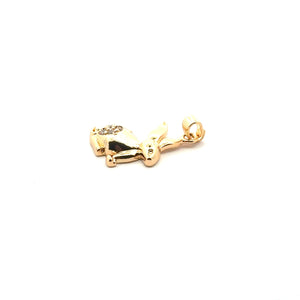 Gold rabbit charm SKU#M3124