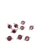 3mm, sterling silver , 3A, Cubic Zicronia Bezel Connector 
SKU#5030CM10