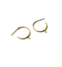 Hoop post earrings w/Ring, SKU#401134
