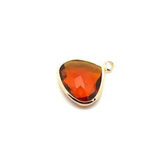 Champaign triangle shape crystal charm, SKU#M2168champaign
