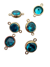 4mm,Gold Filled, 3A, Cubic Zicronia Bezel Connector 
SKU#4005780M12