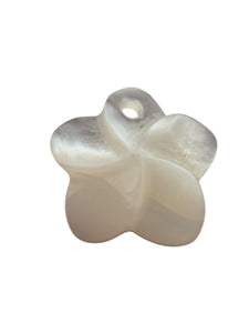 10mm white Mother Of Pearl Flower, SKU#M3j92