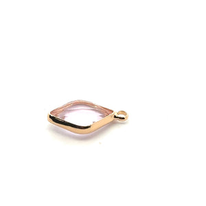 Diamond shaped charm SKU#M3105lightpink