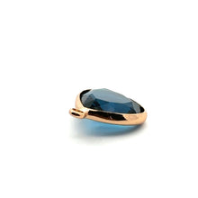 Dark ocean blue triangle crystal charm, SKU#M2168Ocean