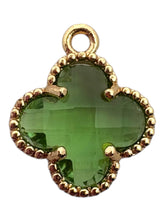 Green four leaf clover charm, SKU#M2158-21