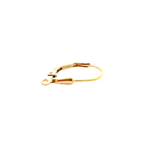 Tear drop lever back w/ ring, 14KGF, SKU#4007080