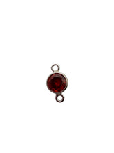 3mm, sterling silver , 3A, Cubic Zicronia Bezel Connector 
SKU#5030CM1