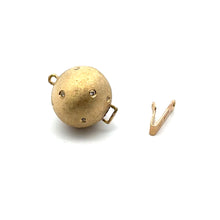 13mm Solid gold bead clasp with diamonds, SKU#A103M-L4