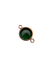 6mm, Rose Gold Filled, 3A, Cubic Zicronia Bezel Connector 
SKU#4805781M5