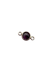 4mm,sterling silver, 3A, Cubic Zicronia Bezel Connector 
SKU#5005780M6