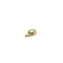 Green tear drop shape crystal charm, SKU#M2140green