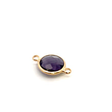 Purple triangle shape crystal charm,SKU#M2148purple