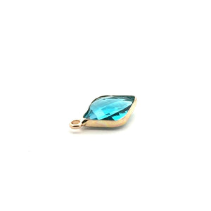 Diamond shaped charm SKU#M3105aquablue