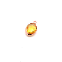 Yellow Tiny Diamond shape crystal charm, SKU#M2156yellow