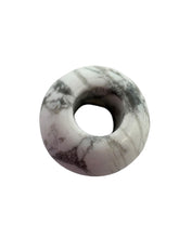 Natural Stone White Turquoise, Donut Jade Beads, Sku#BG75