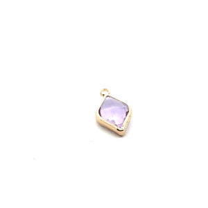 Diamond shaped charm SKU#M3105lavender
