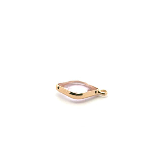 Diamond shaped charm SKU#M3105lightpink