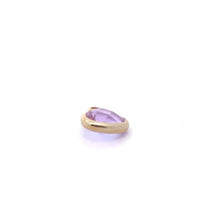 Lavender triangle shape crystal charm, SKU#M2161lavender