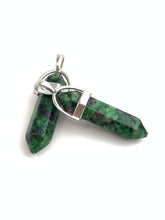 Silver Plated Ruby Fuchsite Pendant Sku#M1420