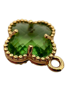 Green four leaf clover charm, SKU#M2158-21