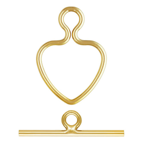 10mm Heart Toggle Set, 14k Gold Filled, #4002054HSET